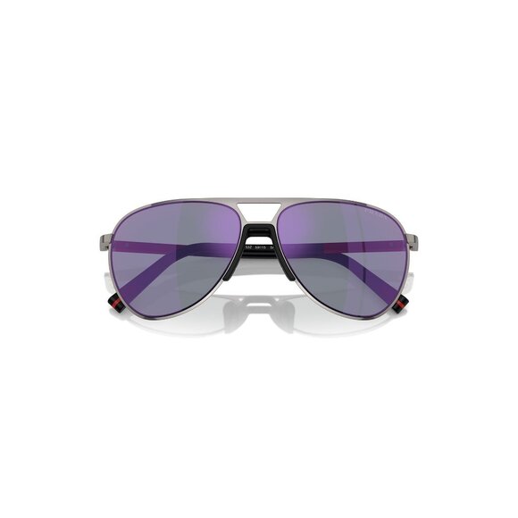 New PRADA LINEA ROSSA Grey Aviator PS 53ZS 5AV-10J Sunglasses Women - Picture 4 of 6